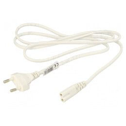 Cablu Alimentare 1.5m Negru 2x0.5mm2 CEE 7/16 la IEC C7 | Electronic-mag.ro | Componente Electronice