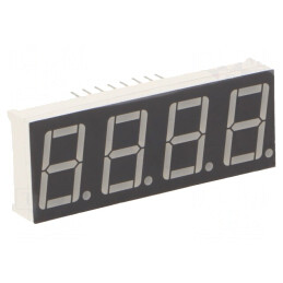 Afișaj LED 7 Segmente 14.2mm 4 Digite Roșu/Verde | Electronic-mag.ro | Componente Electronice