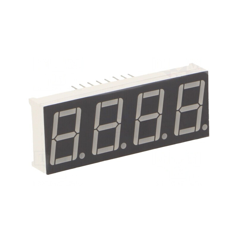 Afișaj LED 7 Segmente 14.2mm 4 Digite Roșu/Verde | Electronic-mag.ro | Componente Electronice