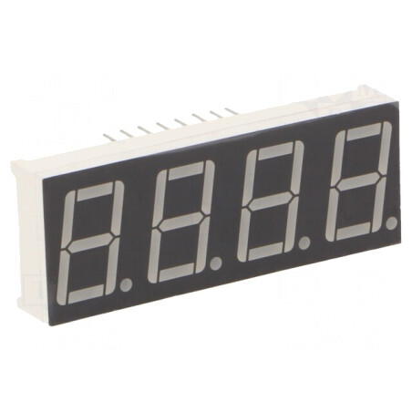 Afișaj LED 7 Segmente 14.2mm 4 Digite Roșu/Verde | Electronic-mag.ro | Componente Electronice