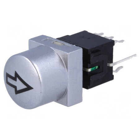 Comutator Tastatură Săgeată DPDT 0.1A 30VDC Argintiu | Electronic-mag.ro | Componente Electronice
