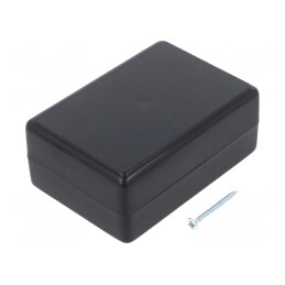 Carcasă Universală ABS Neagră 59x84x37mm | Electronic-mag.ro | Componente Electronice