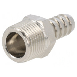 Racord push-in ştuţ alamă nichelată R 3/8 10mm | Electronic-mag.ro | Componente Electronice