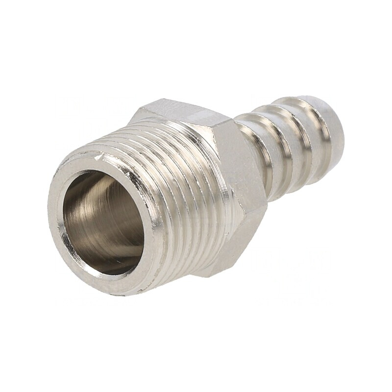 Racord push-in ştuţ alamă nichelată R 3/8 10mm | Electronic-mag.ro | Componente Electronice