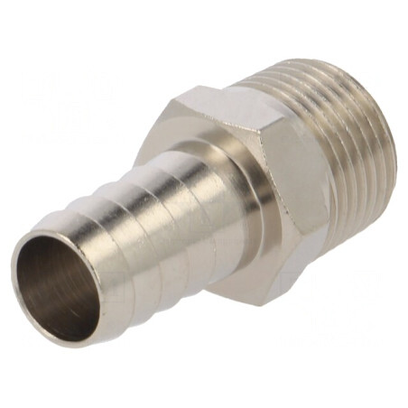 Racord push-in alamă nichelată R 3/8 12mm | Electronic-mag.ro | Componente Electronice