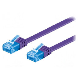 Patch cord U/UTP Cat6a PVC Violet 1m | Electronic-mag.ro | Componente Electronice