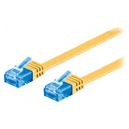 Patch Cord Ethernet Cat 6a Galben 1m | Electronic-mag.ro | Componente Electronice