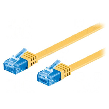 Patch Cord Ethernet Cat 6a Galben 1m | Electronic-mag.ro | Componente Electronice