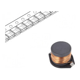 Inductor Ferită SMD 4,7mH 650mA 5,2Ω ±20%