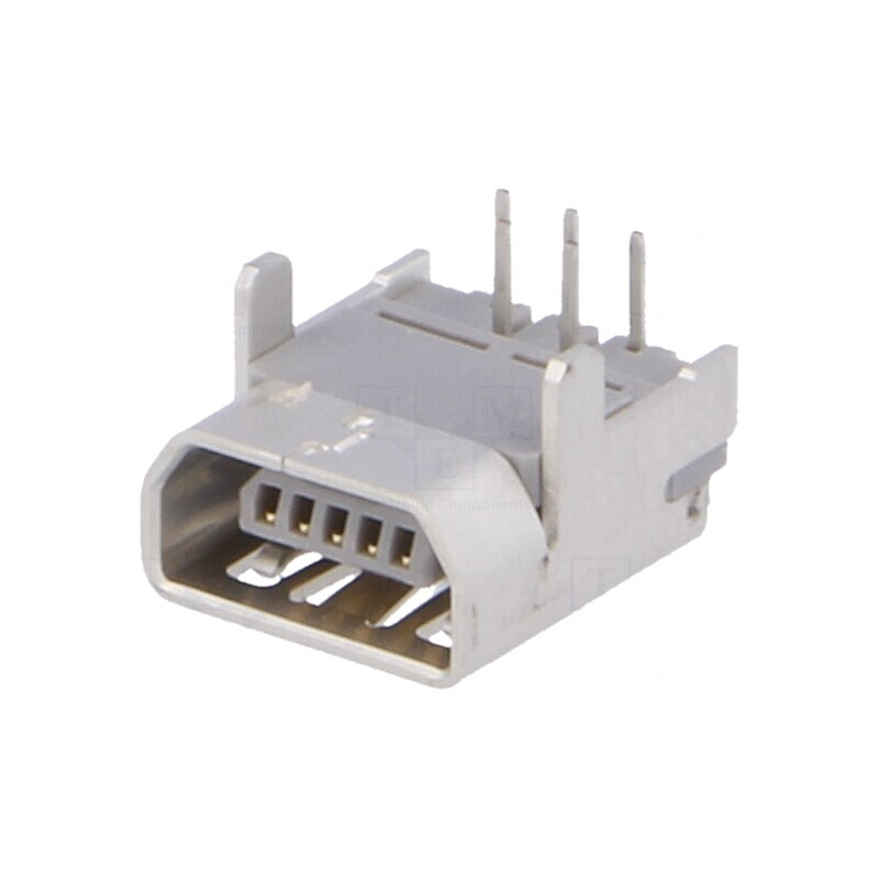 Soclu USB Mini AB 5-Pin 90° pentru PCB | Electronic-mag.ro | Componente Electronice Soclu USB Mini AB 5-Pin 90° pentru PCB | Electronic-mag.ro | Componente Electronice
