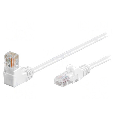 Patch cord alb U/UTP 5e 3m PVC | Electronic-mag.ro | Componente Electronice