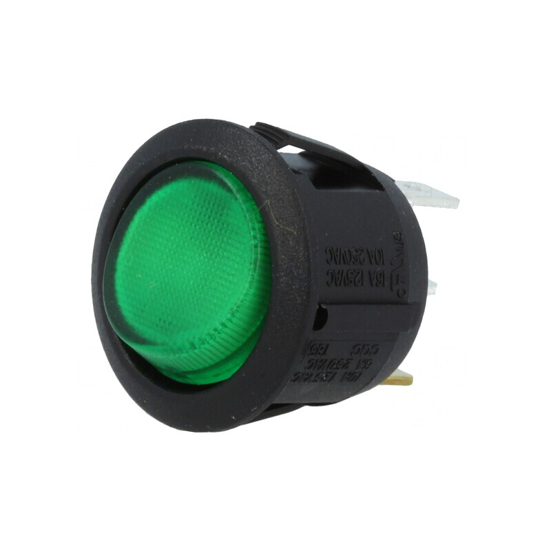 Rocker Switch ON-OFF 10A 250VAC 24VDC Green | Electronic-mag.ro | Componente Electronice Rocker Switch ON-OFF 10A 250VAC 24VDC Green | Electronic-mag.ro | Componente Electronice
