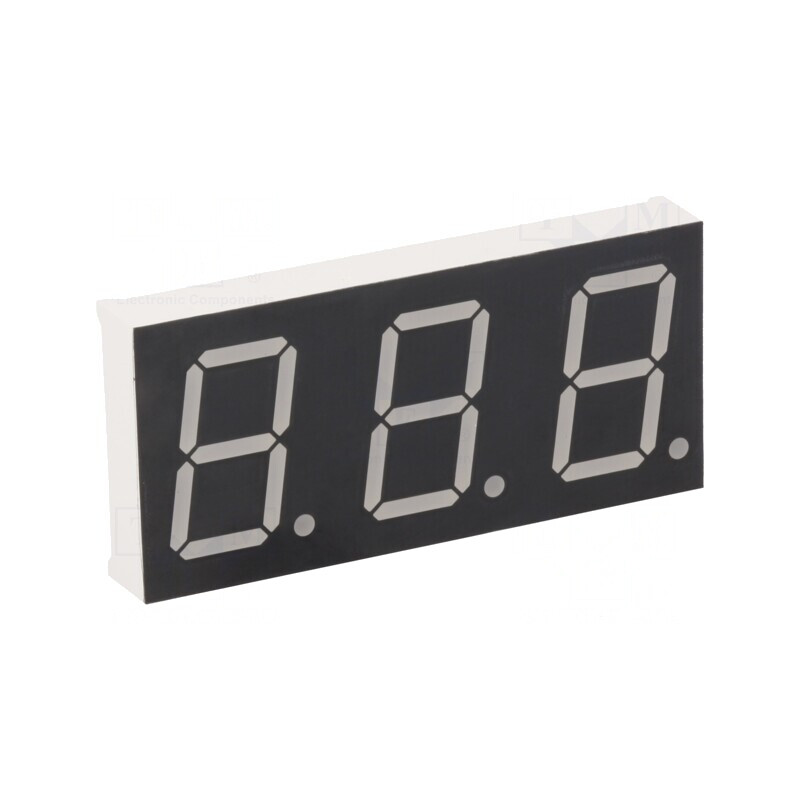 Afișaj LED 7 Segmente 20mm Roșu 3 Cifre Catod | Electronic-mag.ro | Componente Electronice Afișaj LED 7 Segmente 20mm Roșu 3 Cifre Catod | Electronic-mag.ro | Componente Electronice