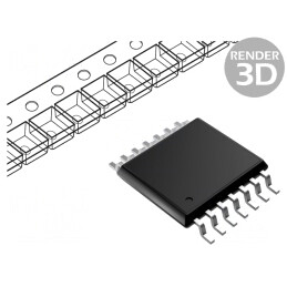 Microcontroler TSSOP14 I2C/SPI 1.8-3.6VDC