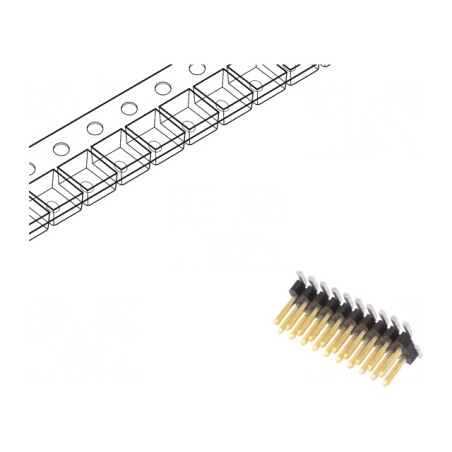 Conector pini tată 20 pini vertical SMT Minitek127® | Electronic-mag.ro | Componente Electronice