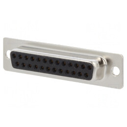 Conector D-Sub 25 Pin Mamă Lipire Aurit | Electronic-mag.ro | Componente Electronice