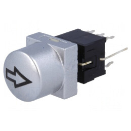 Comutator Tastatură Săgeată Argintie DPDT 0.1A 30VDC | Electronic-mag.ro | Componente Electronice