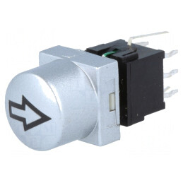 Comutator Tastatură Săgeată DPDT Argintiu 0.1A 30V | Electronic-mag.ro | Componente Electronice