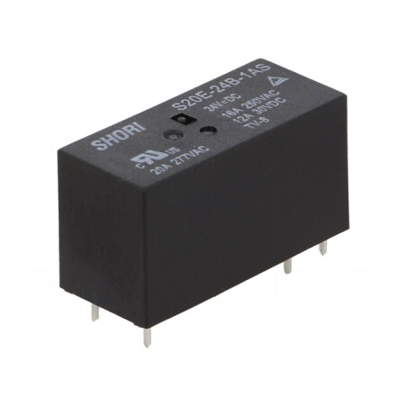 Releu Electromagnetic SPST-NO 24VDC Miniaturale PCB | Electronic-mag.ro | Componente Electronice
