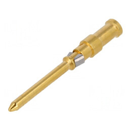 Pin tată cupru nichelat aurit 1mm2 crimpat 10A | Electronic-mag.ro | Componente Electronice