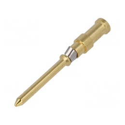 Pin tată aliaj cupru nichelat aurit 0,5mm2 crimpat Han D | Electronic-mag.ro | Componente Electronice