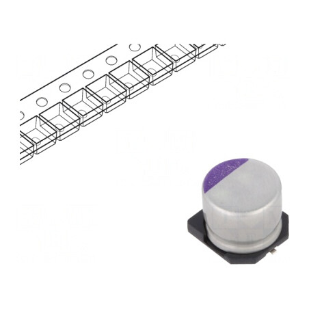 Condensator Polimeric SMD 1200uF 16V 20% 55-105°C | Electronic-mag.ro | Componente Electronice