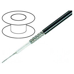 Cablu coaxial RG58 negru 100m 5mm | Electronic-mag.ro | Componente Electronice