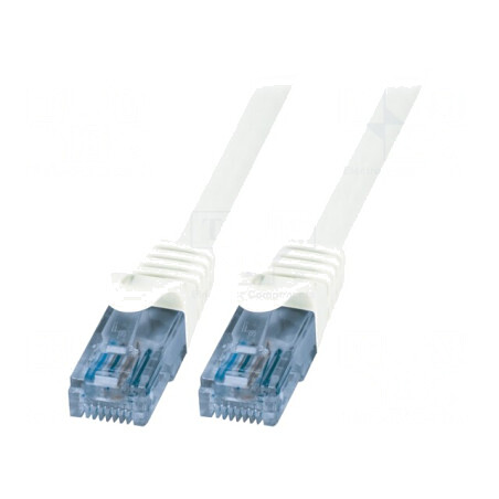 Patch Cord UTP Cat6a Alb 2m | Electronic-mag.ro | Componente Electronice