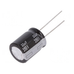 Condensator Electrolitic THT 33uF 350V 16x20mm 5000h | Electronic-mag.ro | Componente Electronice