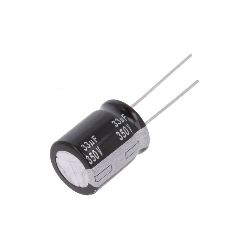 Condensator Electrolitic THT 33uF 350V 16x20mm 5000h | Electronic-mag.ro | Componente Electronice