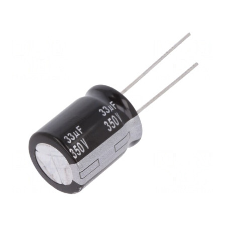 Condensator Electrolitic THT 33uF 350V 16x20mm 5000h | Electronic-mag.ro | Componente Electronice