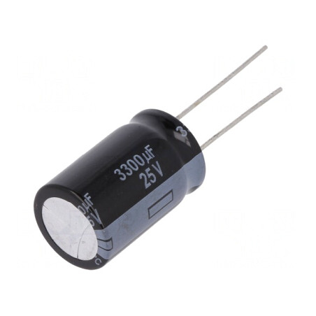 Condensator electrolitic low ESR THT 3300uF 25V 16x25mm | Electronic-mag.ro | Componente Electronice