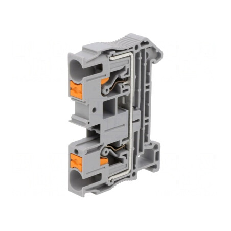 Conector de Șine 0.5-10mm2 Gri Push-in 2 Borne | Electronic-mag.ro | Componente Electronice
