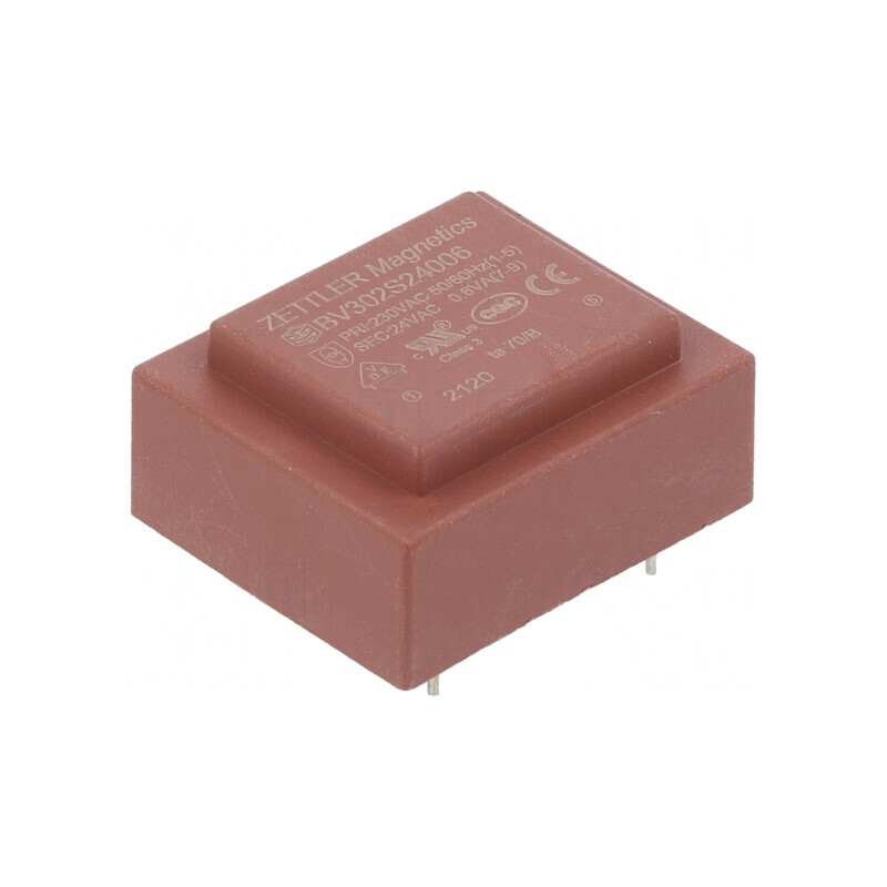 Transformator Încapsulat 0,6VA 230V 24V PCB | Electronic-mag.ro | Componente Electronice