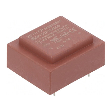 Transformator Încapsulat 0,6VA 230V 24V PCB | Electronic-mag.ro | Componente Electronice