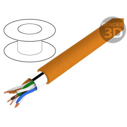 Cablu Ethernet ETHERLINE LAN 350 F/UTP 4x2x23AWG LSZH | Electronic-mag.ro | Componente Electronice