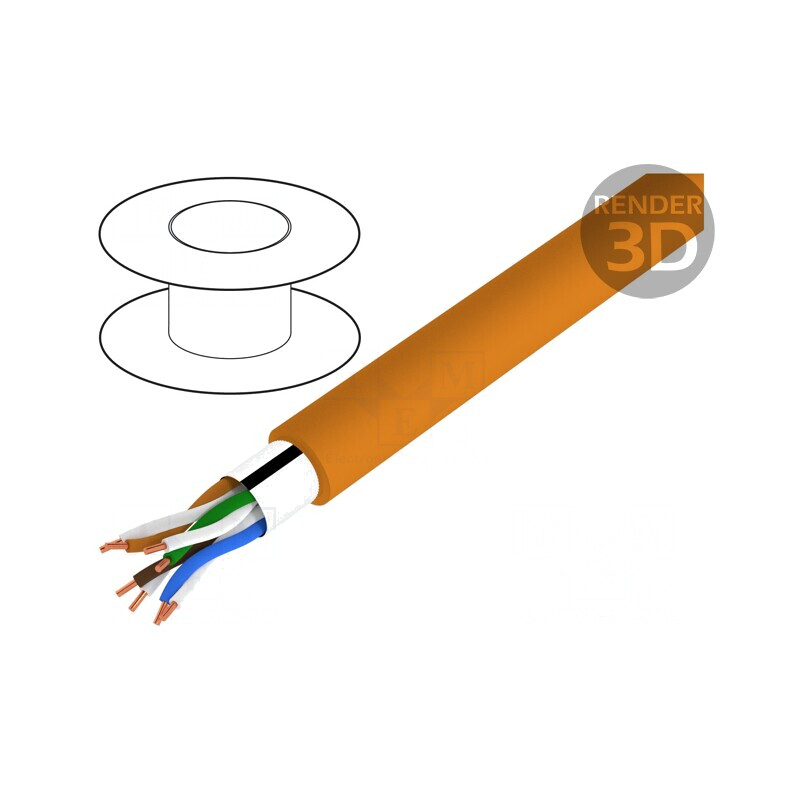 Cablu Ethernet ETHERLINE LAN 350 F/UTP 4x2x23AWG LSZH | Electronic-mag.ro | Componente Electronice