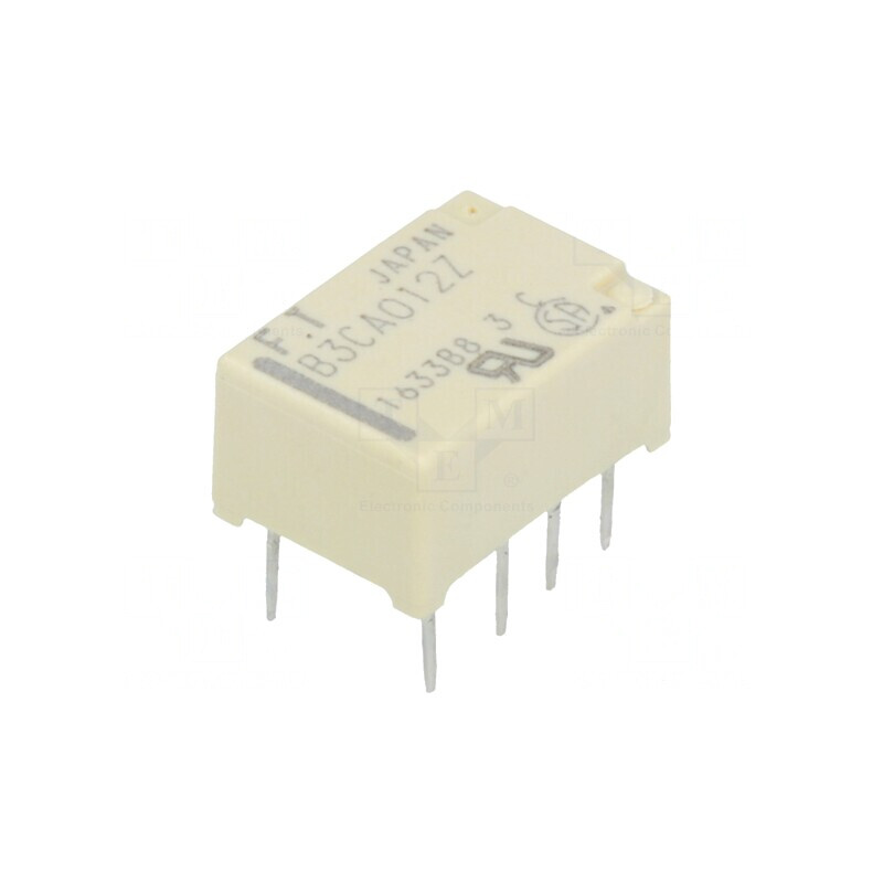 Releu electromagnetic DPDT 12VDC 2A 0,3A/125VAC THT | Electronic-mag.ro | Componente Electronice