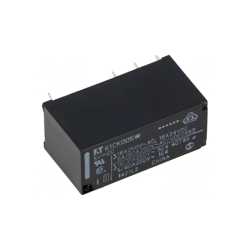 Releu electromagnetic SPDT 5VDC 16A 250VAC PCB | Electronic-mag.ro | Componente Electronice