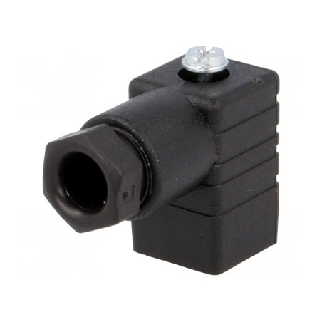 Conector Valvă Mufă Format C 8mm Mamă 3 PIN 90° | Electronic-mag.ro | Componente Electronice