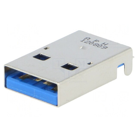 Mufă USB A PCB SMT Orizontală USB 3.0 Aurită | Electronic-mag.ro | Componente Electronice