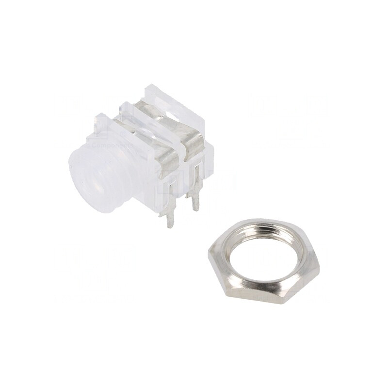 Soclu Jack 3,5mm Mono 2 Piste în Unghi 90° THT | Electronic-mag.ro | Componente Electronice