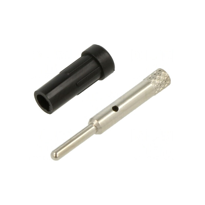 Soclu Banană 2mm 10A Neagră | Electronic-mag.ro | Componente Electronice