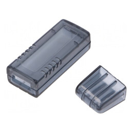 Carcasă USB ABS Transparentă 20x66x12mm | Electronic-mag.ro | Componente Electronice