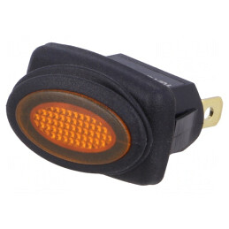 Comutator Basculant ON-OFF 10A 250V Portocaliu IP65 | Electronic-mag.ro | Componente Electronice