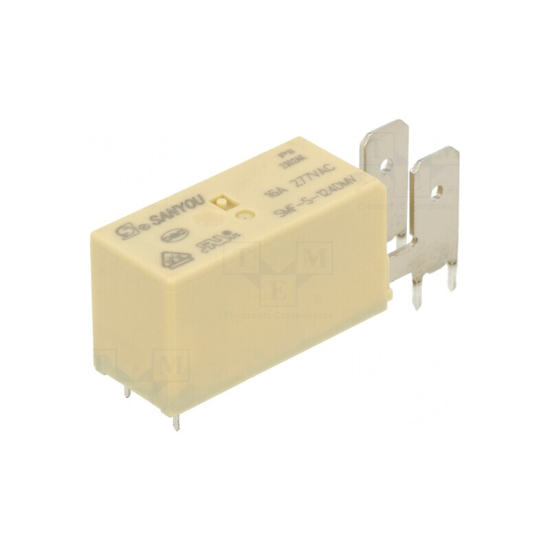 Releu Electromagnetic SPST-NO 24VDC 16A 277VAC THT | Electronic-mag.ro | Componente Electronice