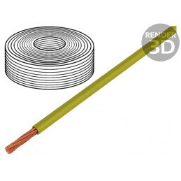 Cablu Electric Cupru PVC Galben 1x1,5mm2 450/750V | Electronic-mag.ro | Componente Electronice