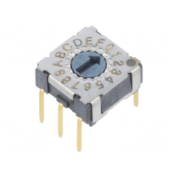 Întrerupător Codificare HEX/BCD 16 Poz THT 80mΩ | Electronic-mag.ro | Componente Electronice