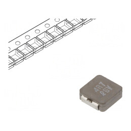 Inductor Ferită 4,7uH 7,7A 29,7mΩ ±20% 10,5A | Electronic-mag.ro | Componente Electronice
