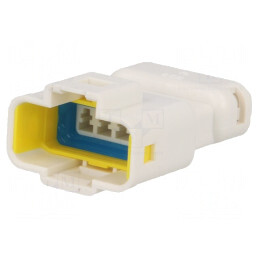 Conector cablu-cablu E-Seal tată alb IP67